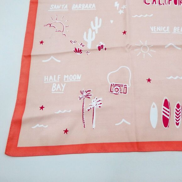 BCB Generation California Tourist Scarf Cities Los Angeles San Francisco Venice - Picture 2 of 8